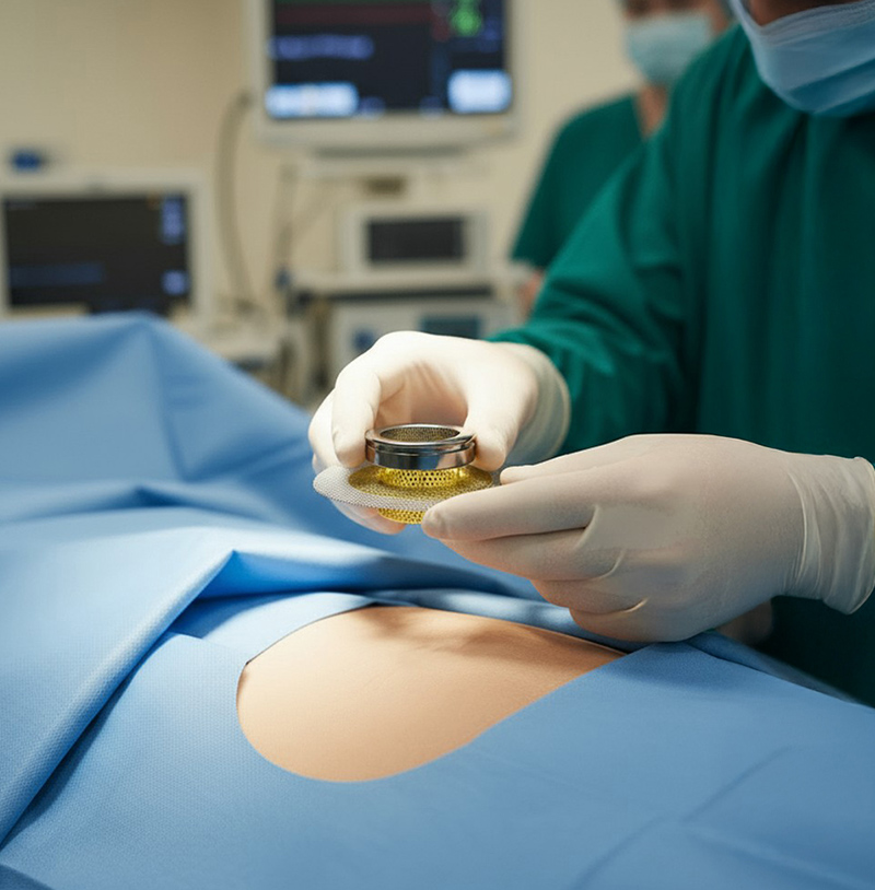 TIES surgical implantation